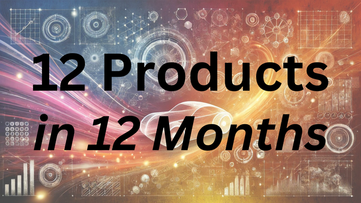 I'm launching 12 products this year.