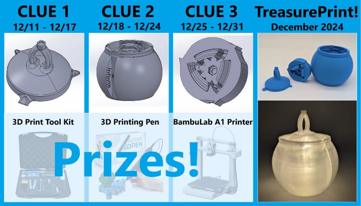Product 4: TreasurePrint! Solve 3D Riddles, Win Prizes